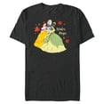 thumbnail image 1 of Disney Princess Tiana Belle Cinderella Holiday Winter Magic - Short Sleeve Blended T-Shirt for Adults - Customized-Dark Heather, 1 of 5