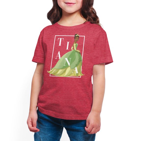 Disney Princess - Tiana Box Outline - Toddler And Youth Short Sleeve Graphic T-Shirt