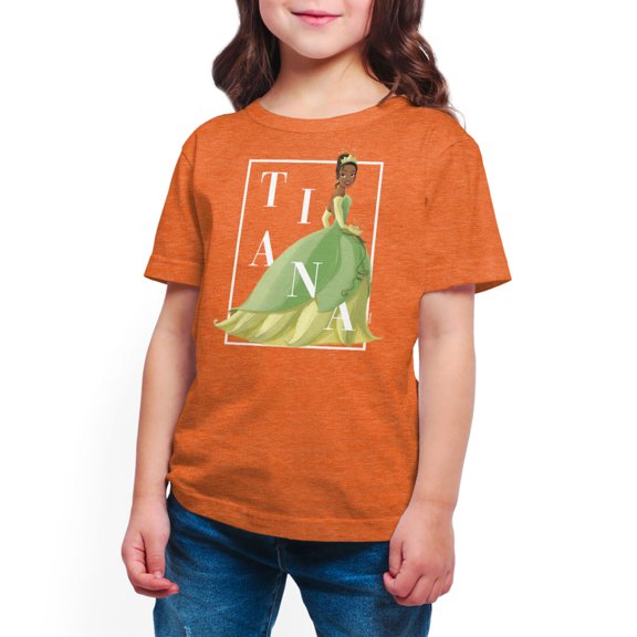 Disney Princess - Tiana Box Outline - Toddler And Youth Short Sleeve Graphic T-Shirt