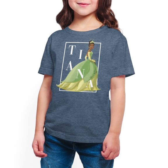 Disney Princess - Tiana Box Outline - Toddler And Youth Short Sleeve Graphic T-Shirt