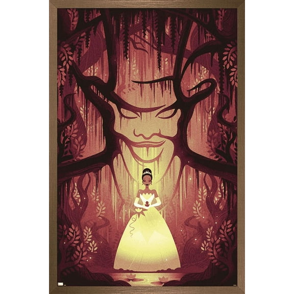 Disney Princess - Tiana - Good vs Evil Wall Poster, 14.725" x 22.375", Framed
