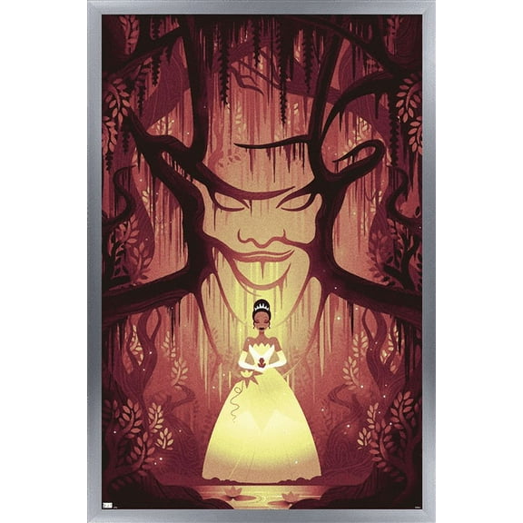 Disney Princess - Tiana - Good vs Evil Wall Poster, 22.375" x 34", Framed