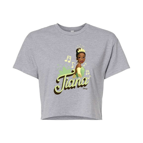 Disney Princess - Tiana Headshot - Junior's Cropped T-Shirt