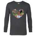 thumbnail image 1 of Disney Princess Tiana Heart Kiss - Long Sleeve T-Shirt for Men – Customized-Charcoal Heather, 1 of 5