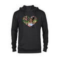 thumbnail image 1 of Disney Princess Tiana Heart Kiss - Pullover Hoodie for Adults – Customized-Black, 1 of 5