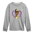 thumbnail image 1 of Disney Princess - Tiana Hearts - Valentine's Day - Boys and Girls And Youth Long Sleeve Graphic T-Shirt, 1 of 3