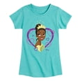 thumbnail image 1 of Disney Princess - Tiana Hearts - Valentine's Day - Toddler And Youth Girls Short Sleeve Graphic T-Shirt, 1 of 4