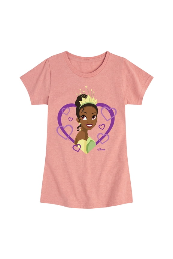 - Tiana Hearts - Valentine's Day - Toddler And Youth Girls Short Sleeve Graphic T-Shirt