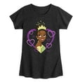 thumbnail image 1 of Disney Princess - Tiana Hearts - Valentine's Day - Toddler And Youth Girls Short Sleeve Graphic T-Shirt, 1 of 4
