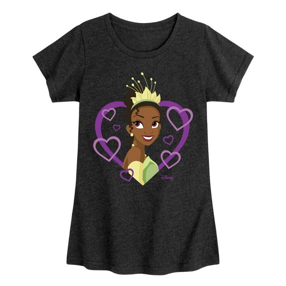 Disney Princess - Tiana Hearts - Valentine's Day - Toddler And Youth Girls Short Sleeve Graphic T-Shirt