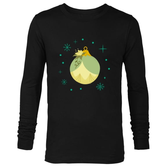 Disney Princess Tiana Holiday Christmas Ornament - Long Sleeve T-Shirt for Men - Customized-Black