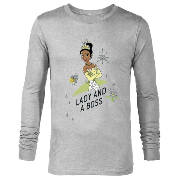Disney Princess Tiana Lady Boss - Long Sleeve T-Shirt for Men - Customized-Athletic Heather