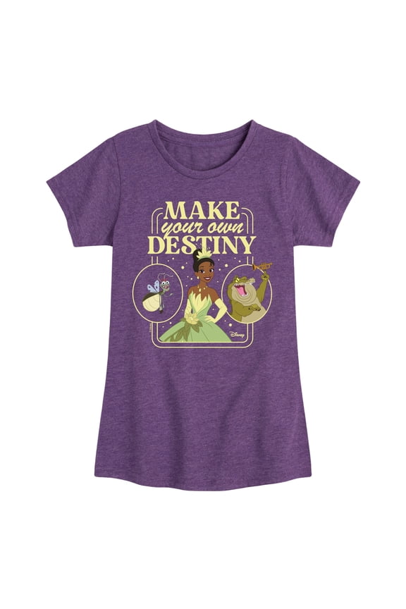 - Tiana Make Your Own Destiny - Girls Fitted Short Sleeve T-Shirt