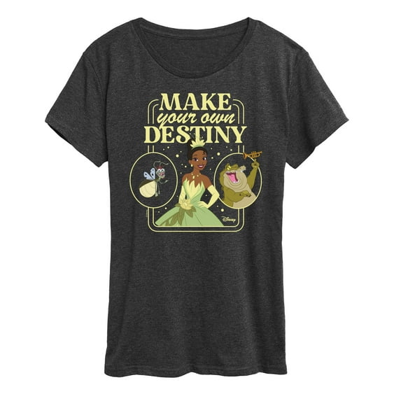 Disney Princess - Tiana Make Your Own Destiny - Women's Short Sleeve Graphic T-Shirt