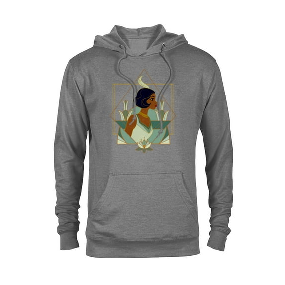 Disney Princess Tiana Modern Art Deco Style - Pullover Hoodie for Adults - Customized-Athletic Heather