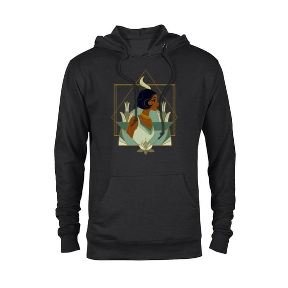 Disney Princess Tiana Modern Art Deco Style - Pullover Hoodie for Adults - Customized-Black