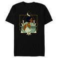thumbnail image 1 of Disney Princess Tiana Modern Art Deco Style - Short Sleeve Blended T-Shirt for Adults - Customized-Black, 1 of 5