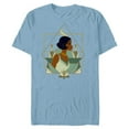 thumbnail image 1 of Disney Princess Tiana Modern Art Deco Style - Short Sleeve Blended T-Shirt for Adults - Customized-Ocean Blue, 1 of 5