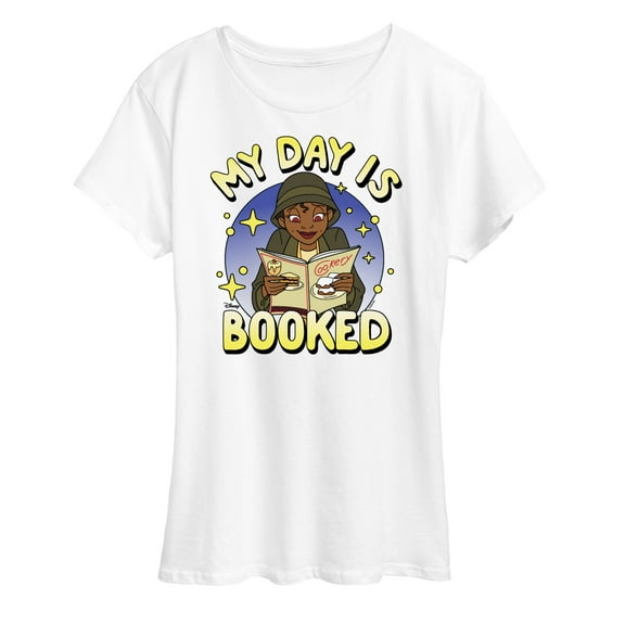 Disney Princess - Tiana My Day Is Booked - Women's Short Sleeve Graphic T-Shirt