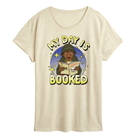 Disney Princess - Tiana My Day Is Booked - Women's Short Sleeve Graphic T-Shirt