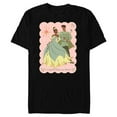 thumbnail image 1 of Disney Princess Tiana Naveen Jazzed to Call You My Valentine - Short Sleeve Blended T-Shirt for Adults - Customized-Black, 1 of 5