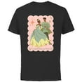 thumbnail image 1 of Disney Princess Tiana Naveen Jazzed to Call You My Valentine - Short Sleeve Cotton T-Shirt for Adults - Customized-Black, 1 of 5