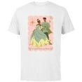 thumbnail image 1 of Disney Princess Tiana Naveen Jazzed to Call You My Valentine - Short Sleeve Cotton T-Shirt for Adults - Customized-White, 1 of 5