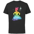 thumbnail image 1 of Disney Princess Tiana Rainbow Make Your Dreams Happen- Short Sleeve Cotton T-Shirt for Adults - Customized-Black, 1 of 5