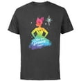 thumbnail image 1 of Disney Princess Tiana Rainbow Make Your Dreams Happen- Short Sleeve Cotton T-Shirt for Adults - Customized-Charcoal, 1 of 5