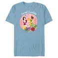 thumbnail image 1 of Disney Princess Tiana Rapunzel Snow White Joy and Friendship - Short Sleeve Blended T-Shirt for Adults - Customized-Ocean Blue, 1 of 5