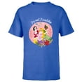 thumbnail image 1 of Disney Princess Tiana Rapunzel Snow White Joy and Friendship - Short Sleeve T-Shirt for Kids - Customized-Royal, 1 of 5