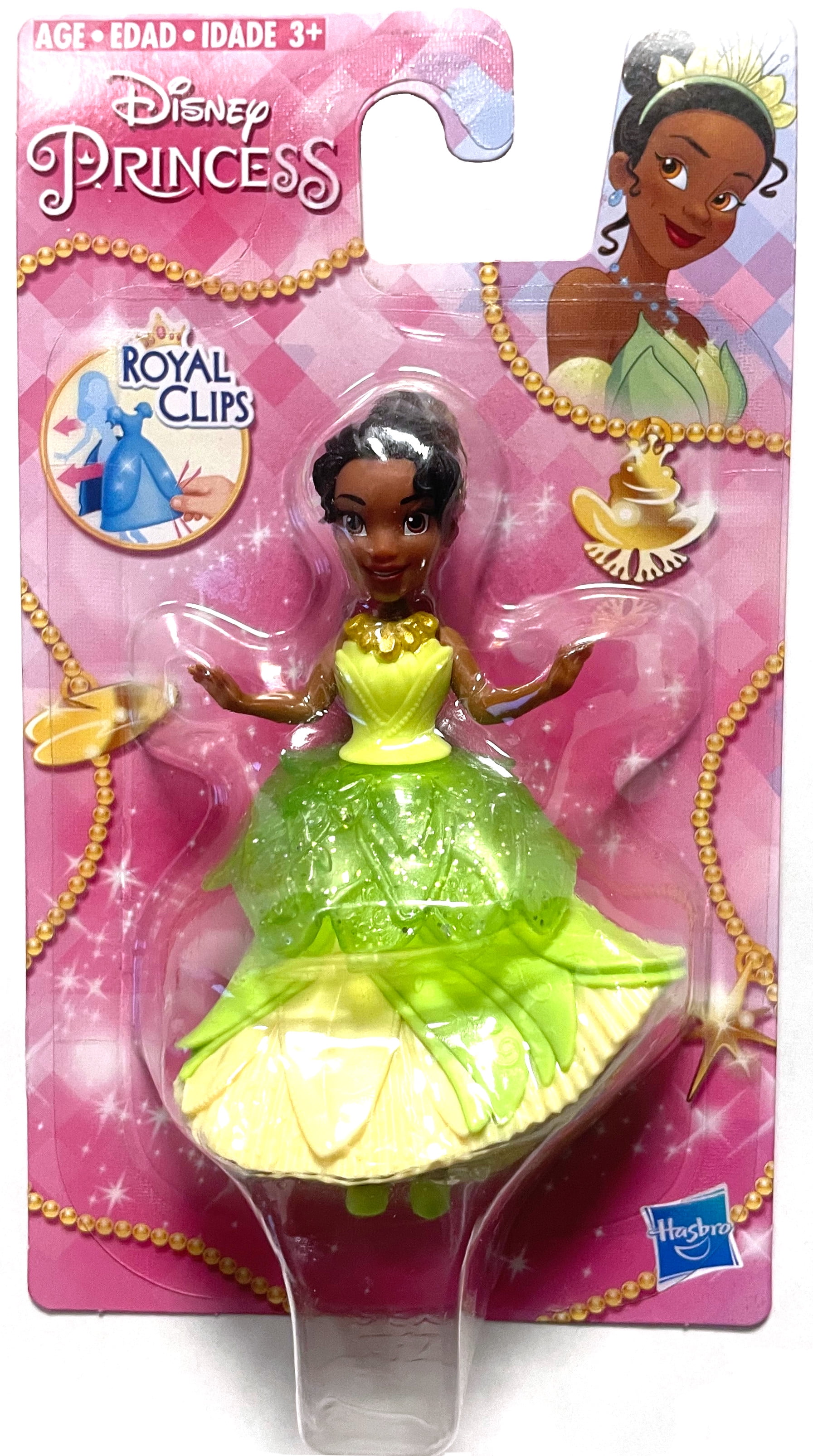 Disney Princess Tiana Royal Clips Collectible Doll w Glittery