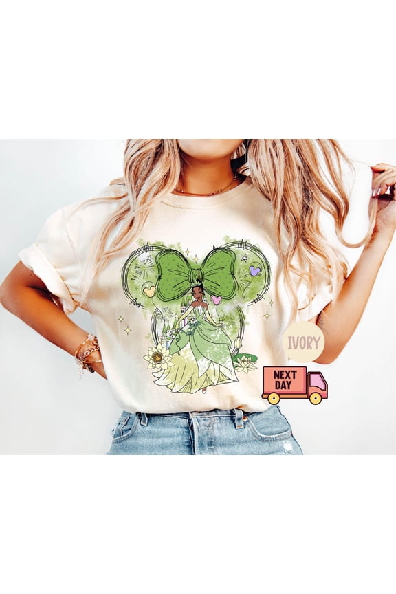 Princess Tiana Shirt, Black Princess and Frog Tee, Tiana Mini Ears Shirt, Magic Kingdom Shirt, Princess Castle Shirt