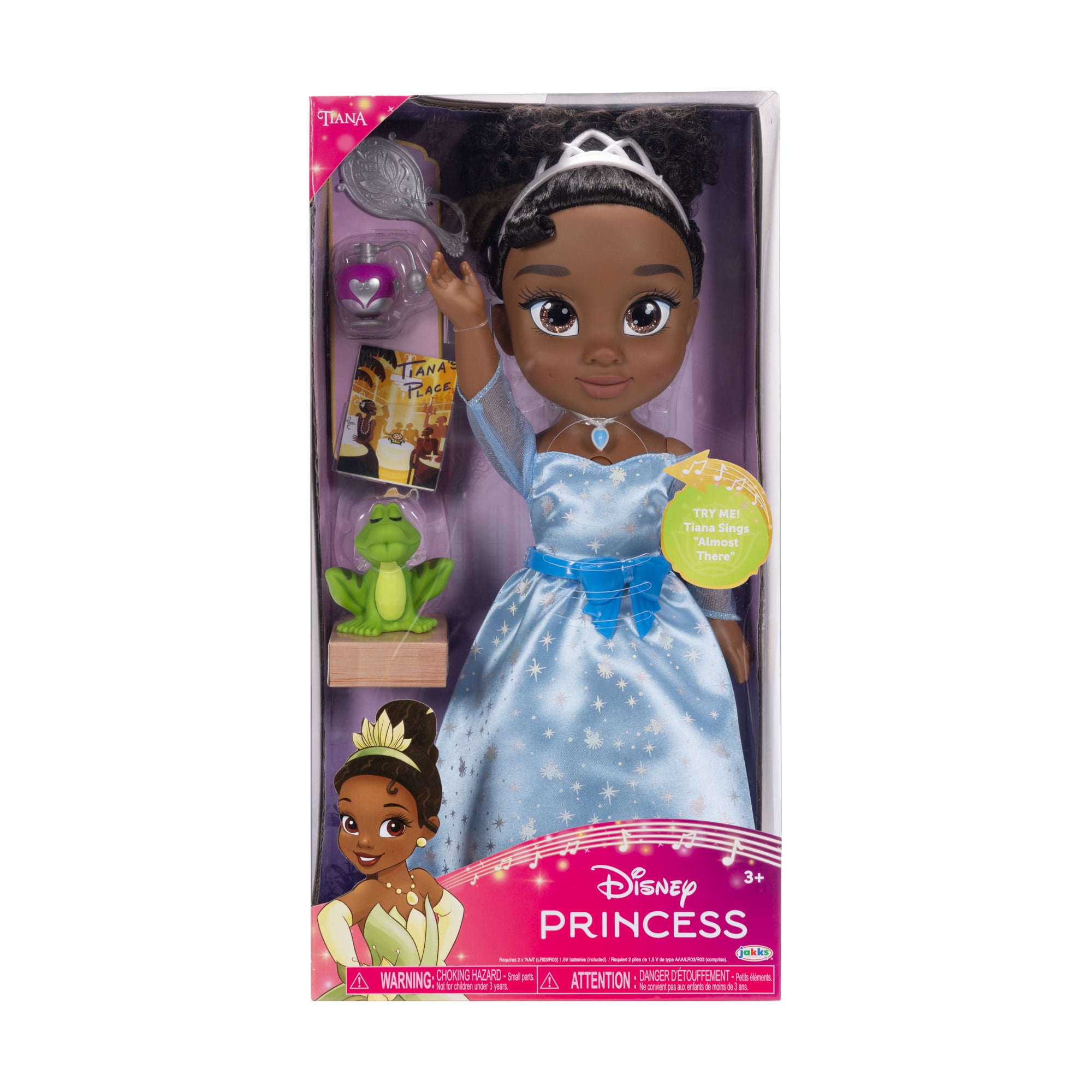 strapless open back dress Princess Tiana The Princess and the Frog Classic Satin Cosplay Costume main image 1