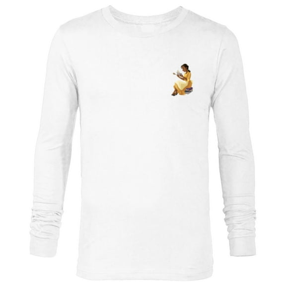 Disney Princess Tiana Small Print - Long Sleeve T-Shirt for Men - Customized-White