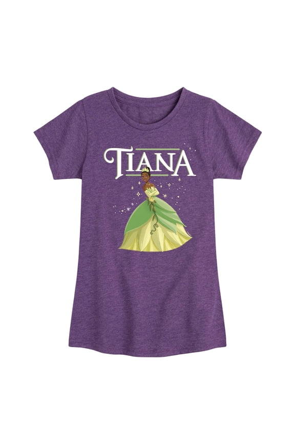 - Tiana - Toddler And Youth Girls Short Sleeve Graphic T-Shirt