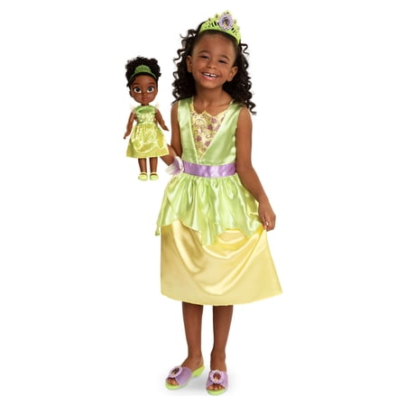 Disney Princess Tiana Toddler Doll with Child Sized Dress and Accessories