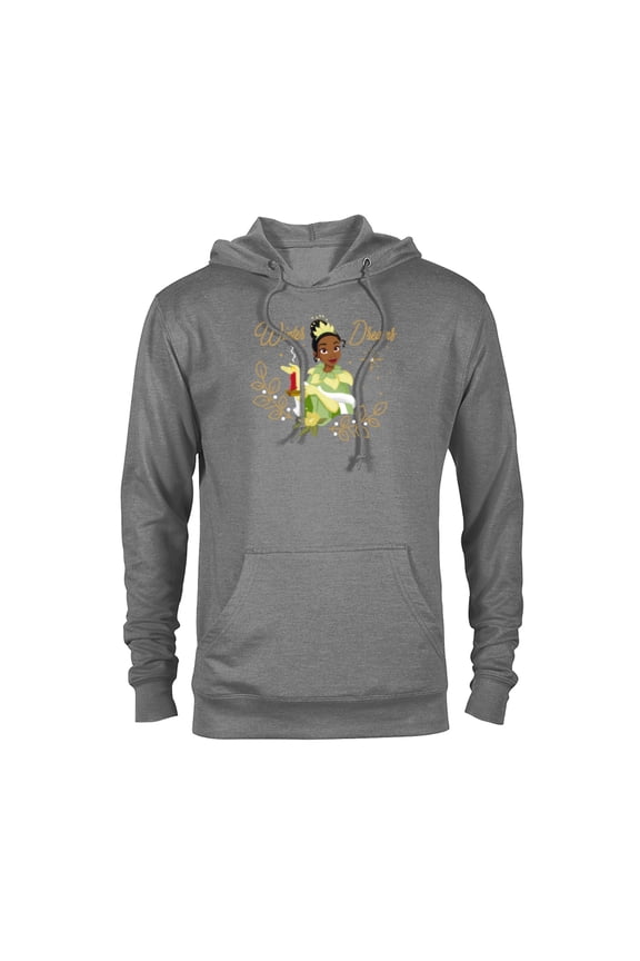 Princess Tiana Winter Dreams Holiday Standard - Pullover Hoodie for Adults – Customized-Graphite Heather