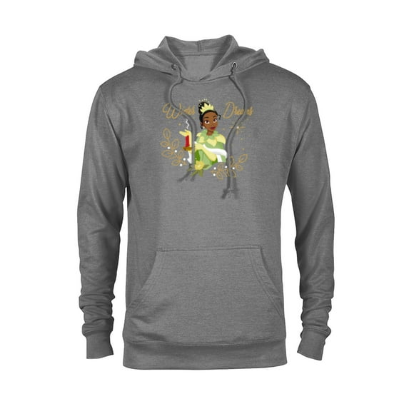 Disney Princess Tiana Winter Dreams Holiday Standard - Pullover Hoodie for Adults – Customized-Graphite Heather