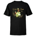 thumbnail image 1 of Disney Princess Tiana Winter Dreams Holiday Standard - Short Sleeve T-Shirt for Kids – Customized-Black, 1 of 5