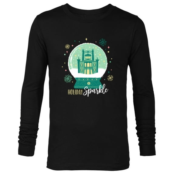 Disney Princess Tiana’s Palace Snow Globe Holiday Sparkle - Long Sleeve T-Shirt for Men - Customized-Black