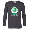 thumbnail image 1 of Disney Princess Tiana’s Palace Snow Globe Holiday Sparkle - Long Sleeve T-Shirt for Men - Customized-Charcoal Heather, 1 of 5