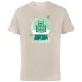 thumbnail image 1 of Disney Princess Tiana’s Palace Snow Globe Holiday Sparkle - Short Sleeve Cotton T-Shirt for Adults - Customized-Natural, 1 of 5