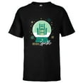 thumbnail image 1 of Disney Princess Tiana’s Palace Snow Globe Holiday Sparkle - Short Sleeve T-Shirt for Kids - Customized-Black, 1 of 5