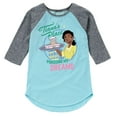 thumbnail image 1 of Disney Princess - Tianas Place - Toddler And Youth Girls Raglan Graphic T-Shirt, 1 of 1