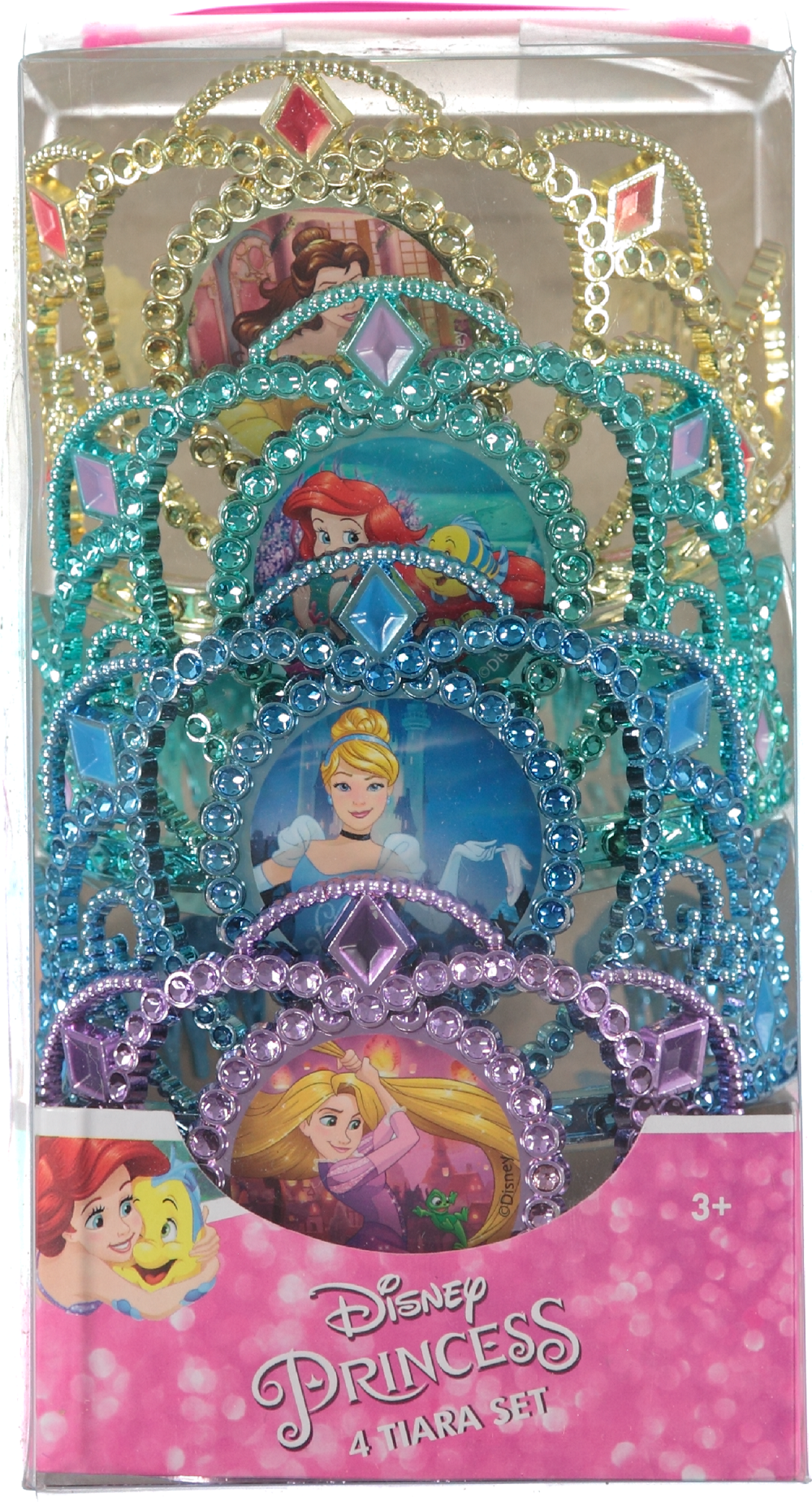 Disney Princess Tiaras, Party Favor 4 Pack, 4 colors - Walmart.com