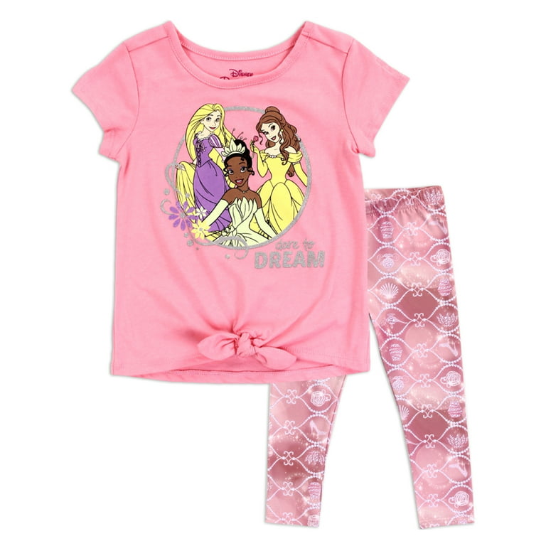 Disney Princess Tie-Front Top and Leggings Set (Toddler Girls)