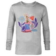 thumbnail image 1 of Disney Princess Tinker Bell Fairy Buttons and Thread - Long Sleeve T-Shirt for Men - Customized-Athletic Heather, 1 of 5