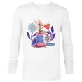 thumbnail image 1 of Disney Princess Tinker Bell Fairy Buttons and Thread - Long Sleeve T-Shirt for Men - Customized-White, 1 of 5