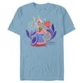 thumbnail image 1 of Disney Princess Tinker Bell Fairy Buttons and Thread - Short Sleeve Blended T-Shirt for Adults - Customized-Ocean Blue, 1 of 5